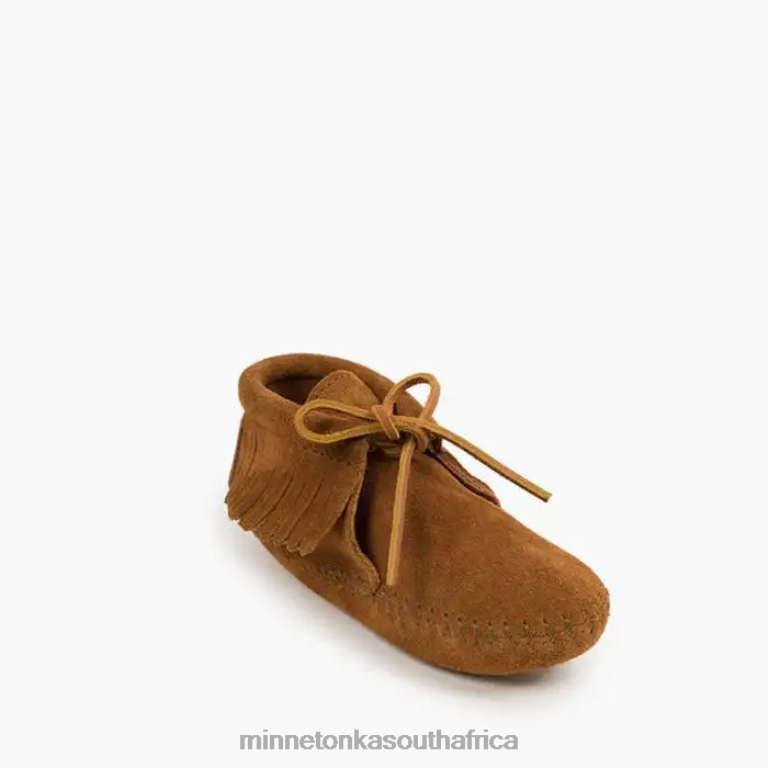 Minnetonka Footwear RNL6F470 Kids Classic Fringe Softsole Boot Brown