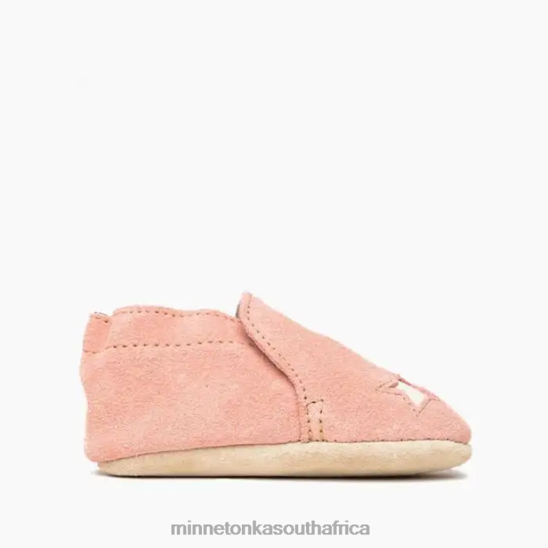 Minnetonka Footwear RNL6F472 Kids Star Infant Bootie Blush
