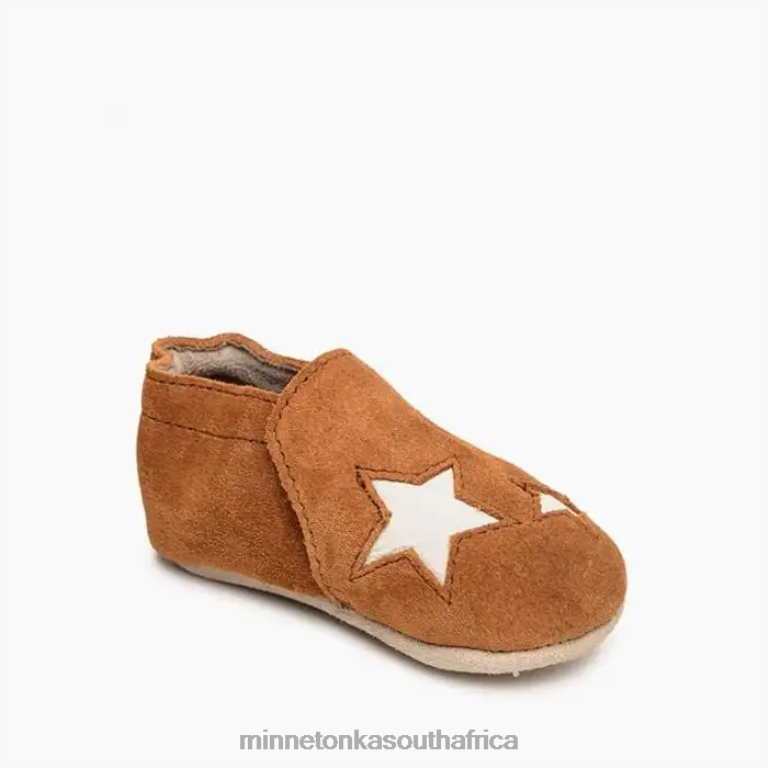 Minnetonka Footwear RNL6F473 Kids Star Infant Bootie Brown
