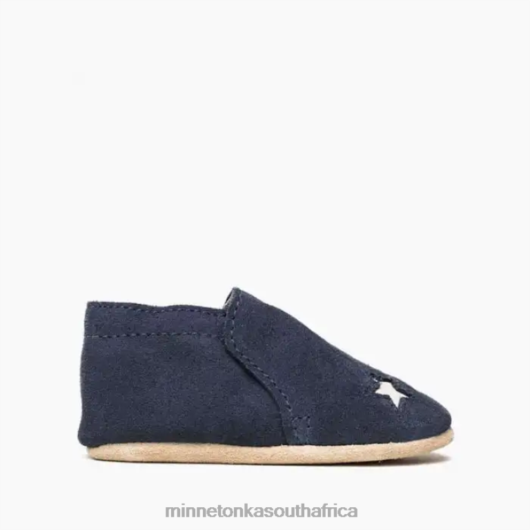 Minnetonka Footwear RNL6F475 Kids Star Infant Bootie Navy