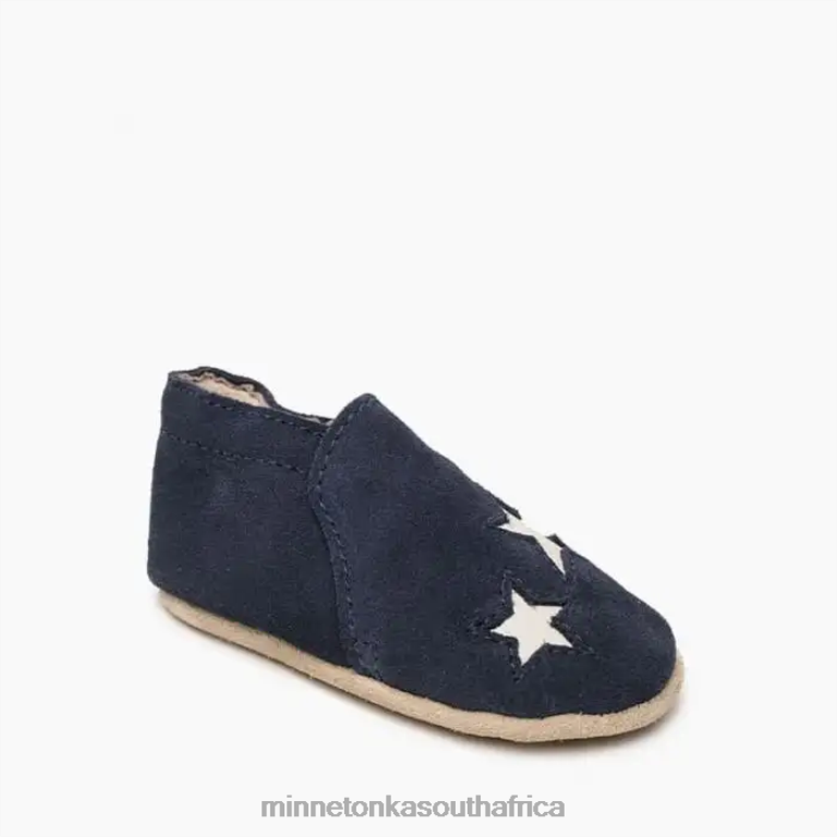Minnetonka Footwear RNL6F475 Kids Star Infant Bootie Navy