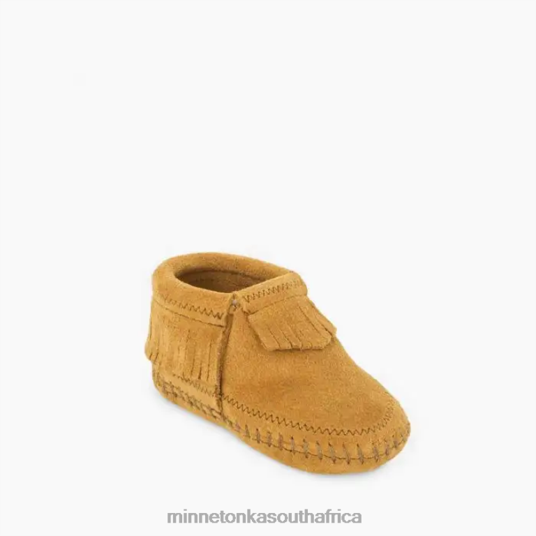 Minnetonka Footwear RNL6F481 Kids Riley Bootie Taupe