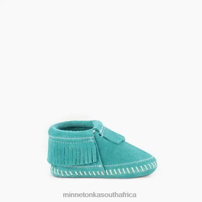 Minnetonka Footwear RNL6F482 Kids Riley Bootie Turquoise