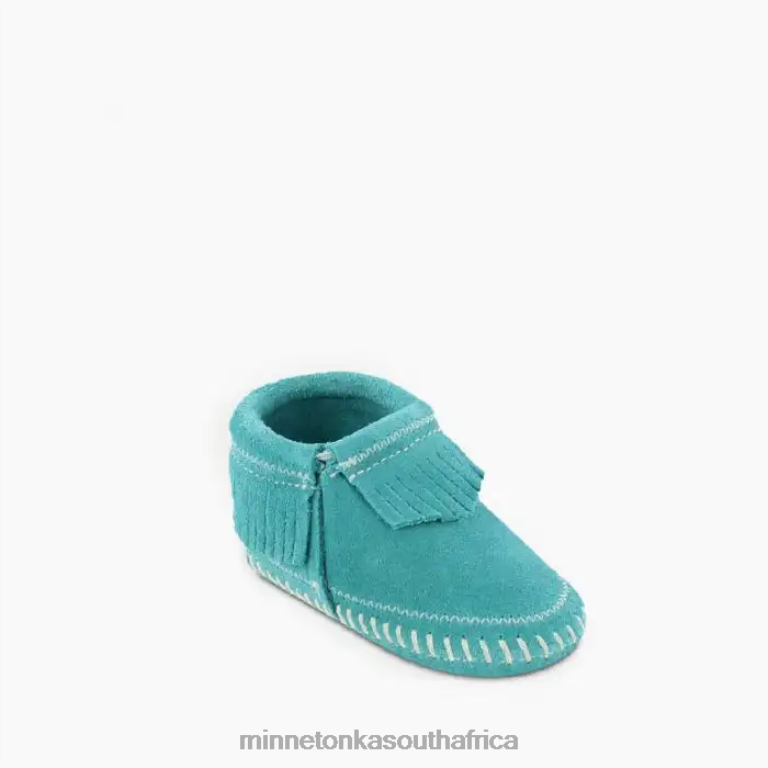 Minnetonka Footwear RNL6F482 Kids Riley Bootie Turquoise