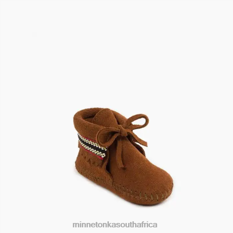 Minnetonka Footwear RNL6F484 Kids Braid Bootie Brown