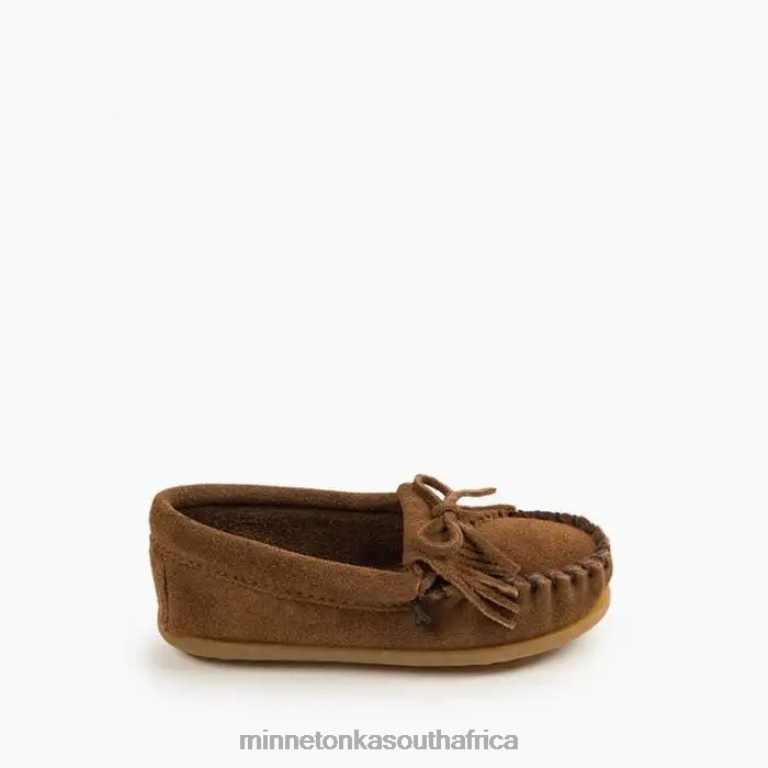 Minnetonka Footwear RNL6F458 Kids Kilty Hardsole Dusty Brown