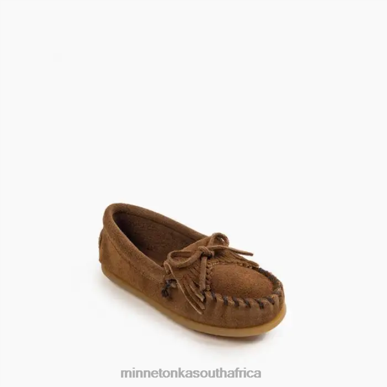 Minnetonka Footwear RNL6F458 Kids Kilty Hardsole Dusty Brown