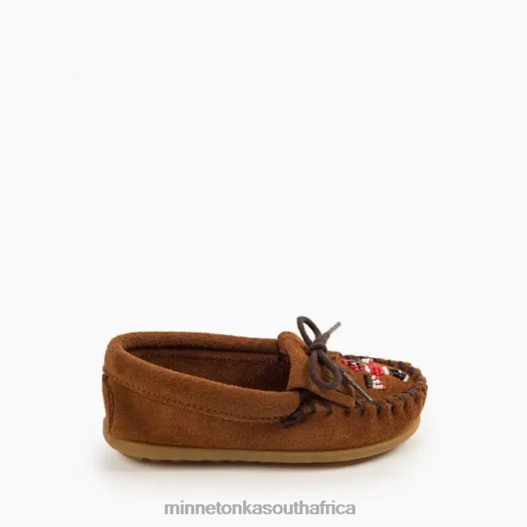 Minnetonka Footwear RNL6F460 Kids Thunderbird Moc Brown