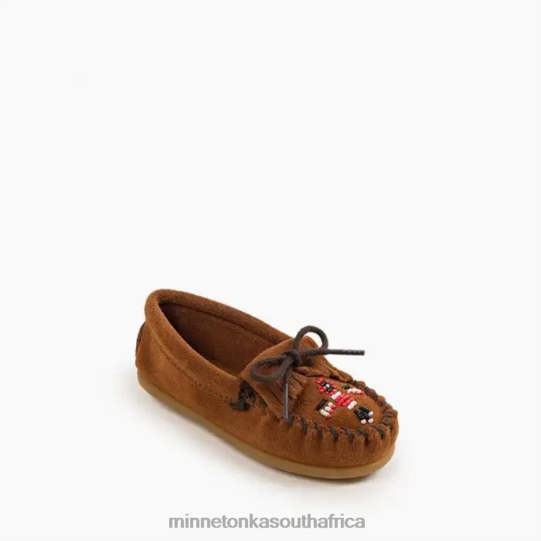 Minnetonka Footwear RNL6F460 Kids Thunderbird Moc Brown