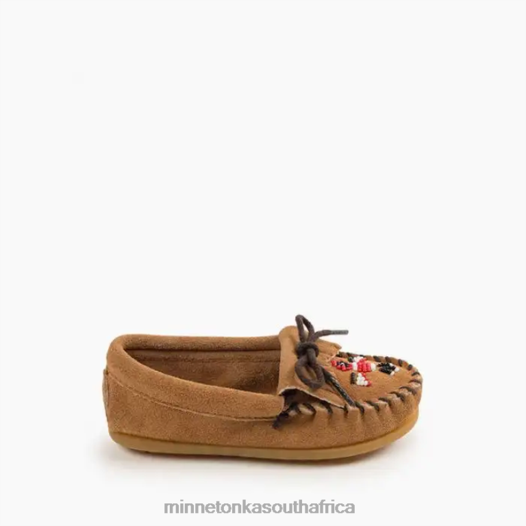 Minnetonka Footwear RNL6F462 Kids Thunderbird Moc Taupe