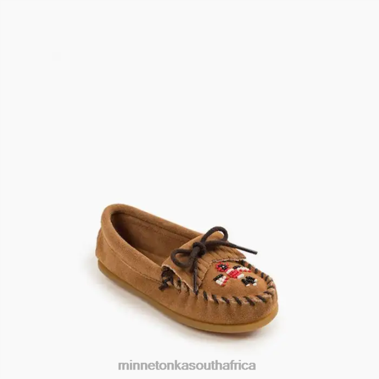 Minnetonka Footwear RNL6F462 Kids Thunderbird Moc Taupe