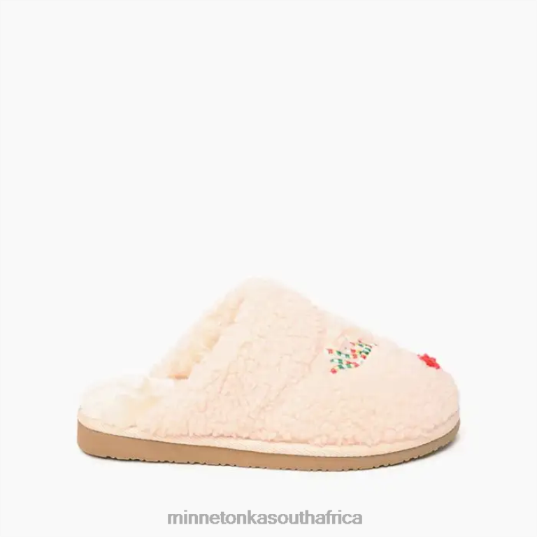 Minnetonka Footwear RNL6F500 Kids Reindeer Cami Cream Reindeer