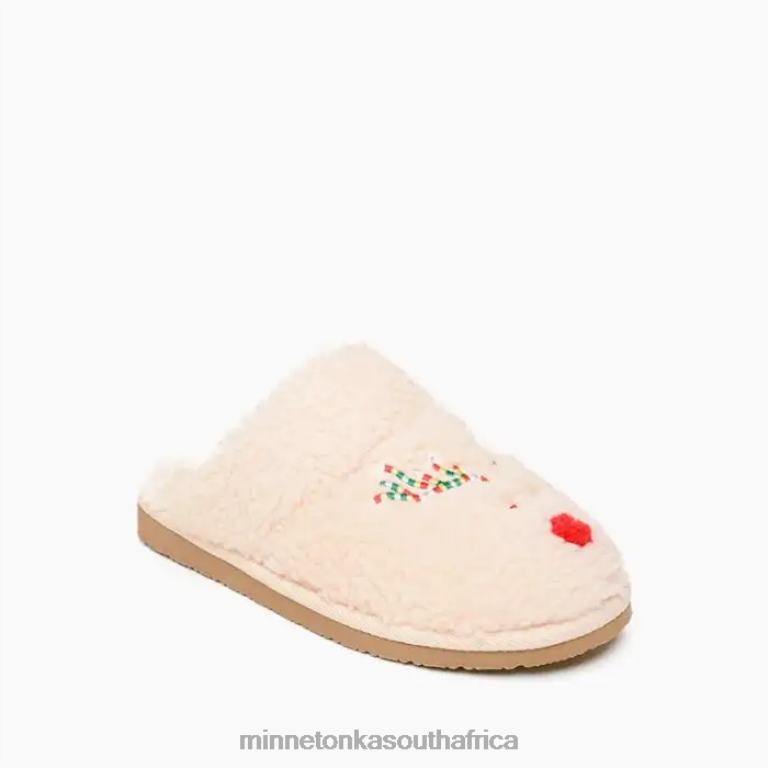Minnetonka Footwear RNL6F500 Kids Reindeer Cami Cream Reindeer