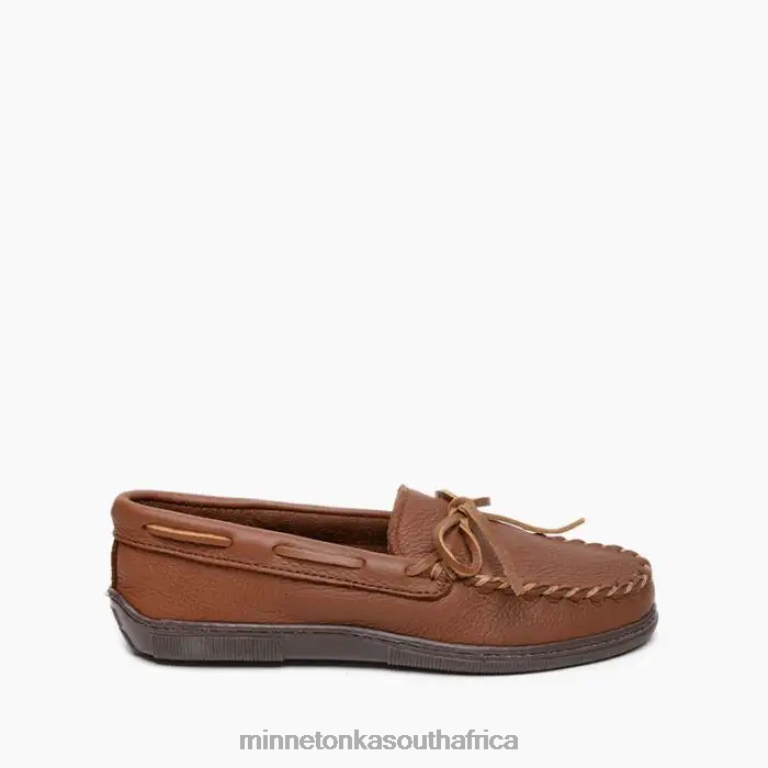 Minnetonka Footwear RNL6F325 Men Moosehide Classic Carmel