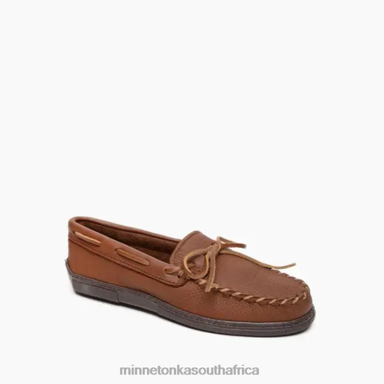 Minnetonka Footwear RNL6F325 Men Moosehide Classic Carmel