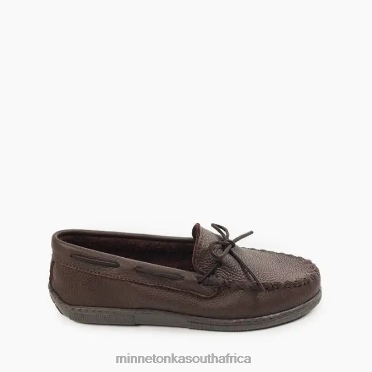Minnetonka Footwear RNL6F326 Men Moosehide Classic Chocolate