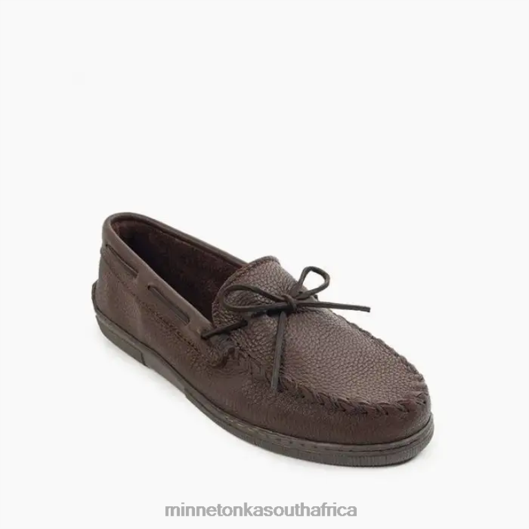 Minnetonka Footwear RNL6F326 Men Moosehide Classic Chocolate