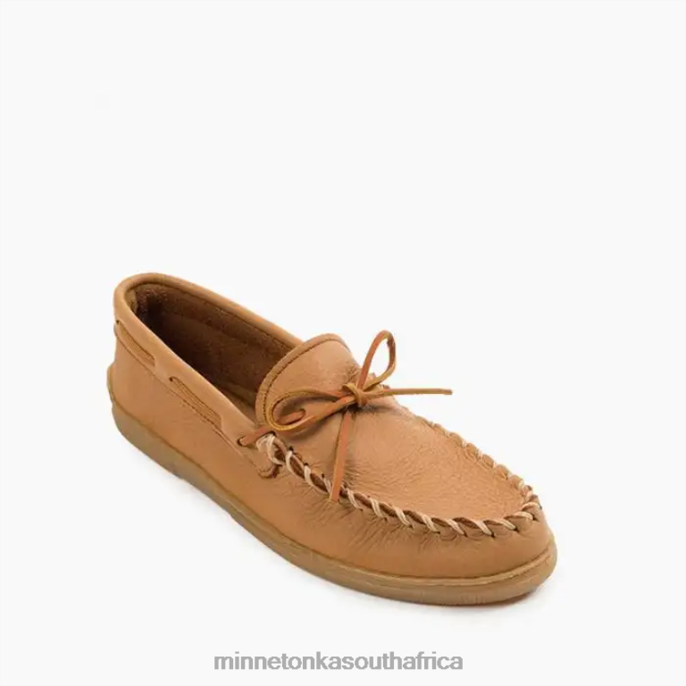 Minnetonka Footwear RNL6F327 Men Moosehide Classic Natural