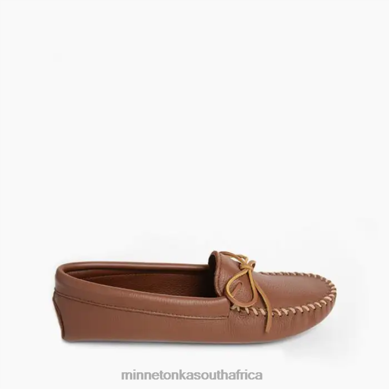 Minnetonka Footwear RNL6F336 Men Double Deerskin Softsole Carmel