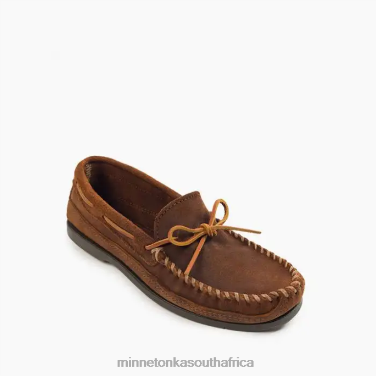 Minnetonka Footwear RNL6F339 Men Essential Hardsole Moc Brown Ruff
