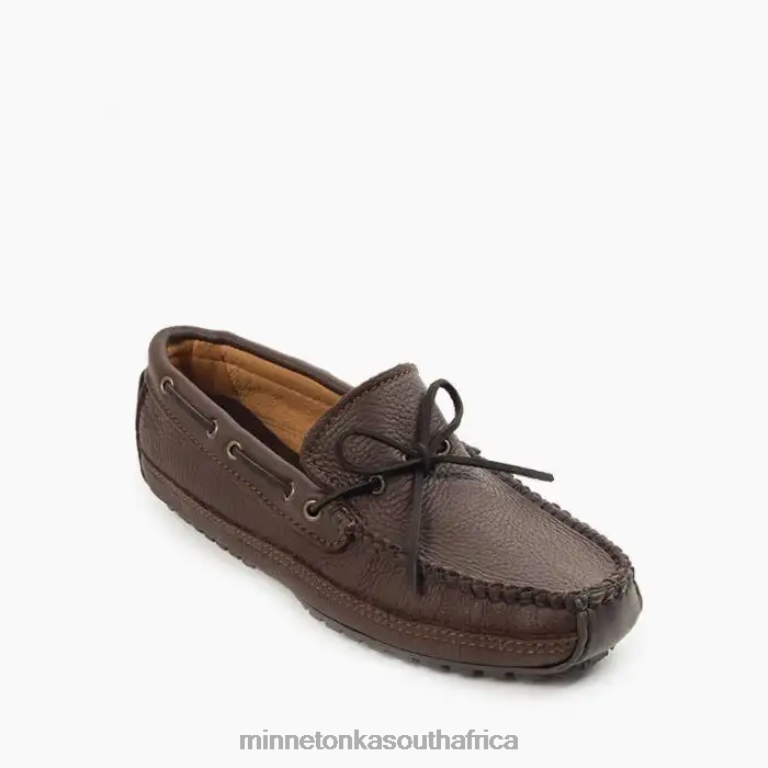 Minnetonka Footwear RNL6F342 Men Moosehide Weekender Chocolate