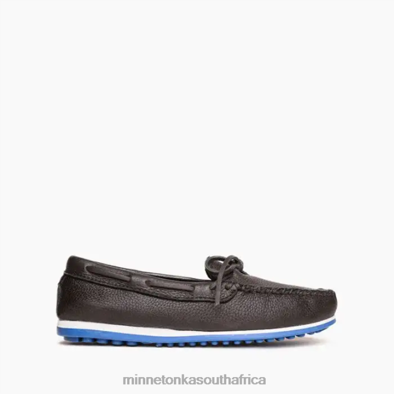 Minnetonka Footwear RNL6F347 Men Moosehide Plus Black