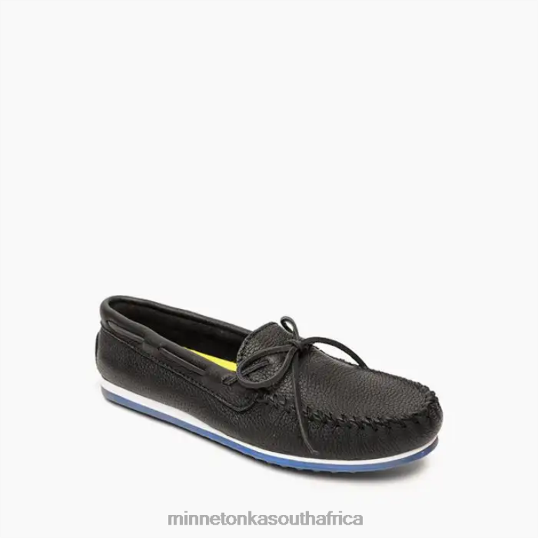 Minnetonka Footwear RNL6F347 Men Moosehide Plus Black