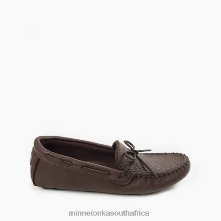 Minnetonka Footwear RNL6F355 Men Moosehide Driver Chocolate