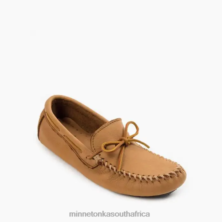 Minnetonka Footwear RNL6F356 Men Moosehide Driver Natural
