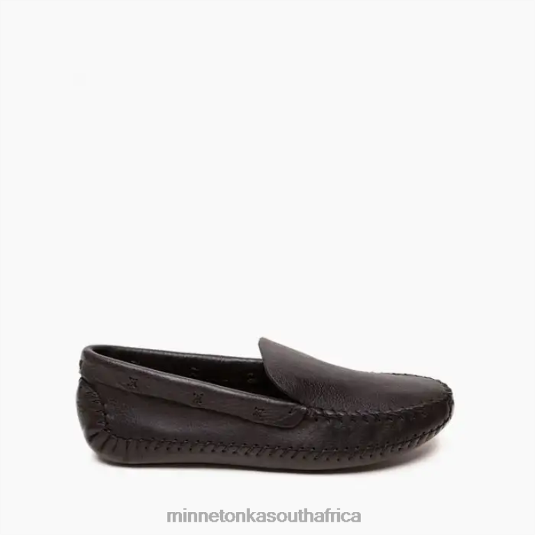 Minnetonka Footwear RNL6F372 Men P.W. Softsole Driving Loafer Black