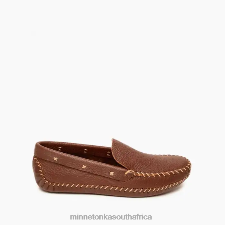 Minnetonka Footwear RNL6F374 Men P.W. Softsole Driving Loafer Brown