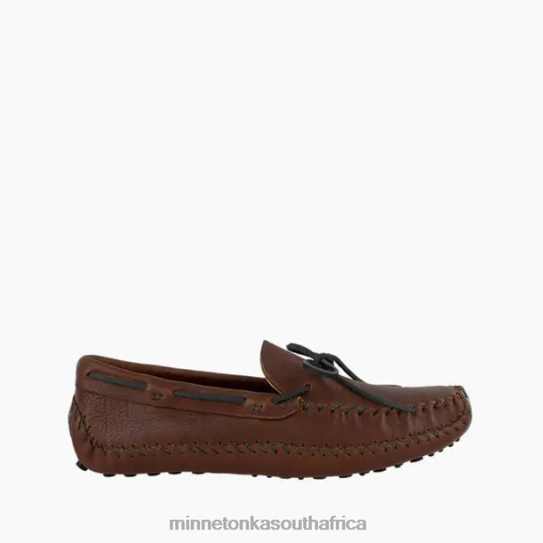 Minnetonka Footwear RNL6F375 Men P.W. Driving Moc Brown/Black