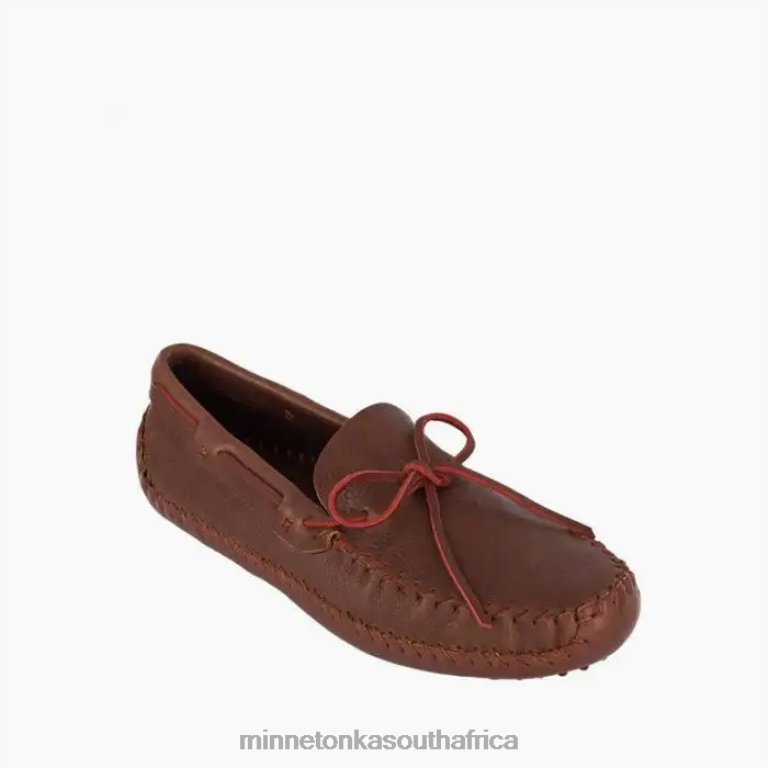 Minnetonka Footwear RNL6F376 Men P.W. Driving Moc Brown/Brandy