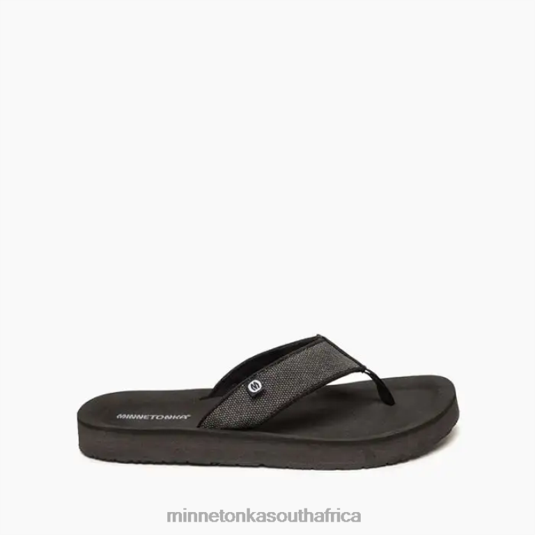 Minnetonka Footwear RNL6F444 Men Heath 1 Black