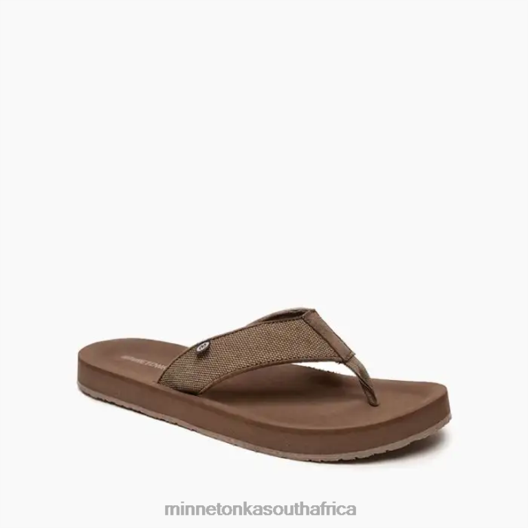 Minnetonka Footwear RNL6F445 Men Heath 2 Brown