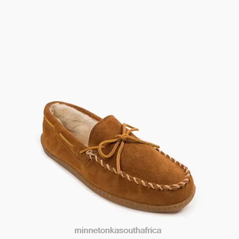 Minnetonka Footwear RNL6F396 Men Pile Lined Hardsole Brown