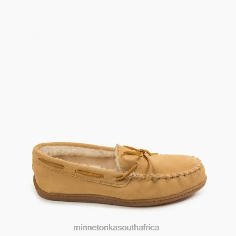 Minnetonka Footwear RNL6F400 Men Pile Lined Hardsole Tan