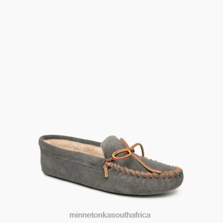 Minnetonka Footwear RNL6F413 Men Pile Lined Softsole Grey