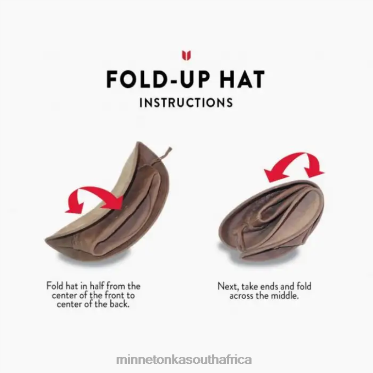 Minnetonka Accessories RNL6F514 Unisex Fold Up Hat Smokey Tan