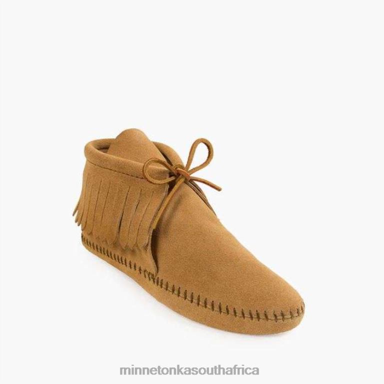 Minnetonka Footwear RNL6F20 Women Classic Fringe Softsole Boot Tan