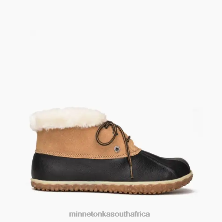 Minnetonka Footwear RNL6F51 Women Tega Black and Tan
