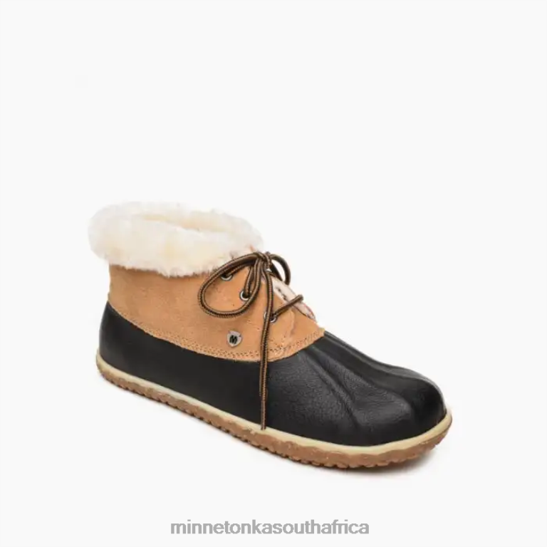 Minnetonka Footwear RNL6F51 Women Tega Black and Tan