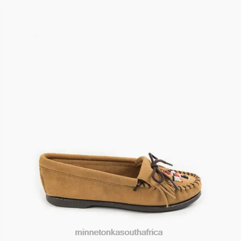 Minnetonka Footwear RNL6F102 Women Thunderbird Boat Moc Tan