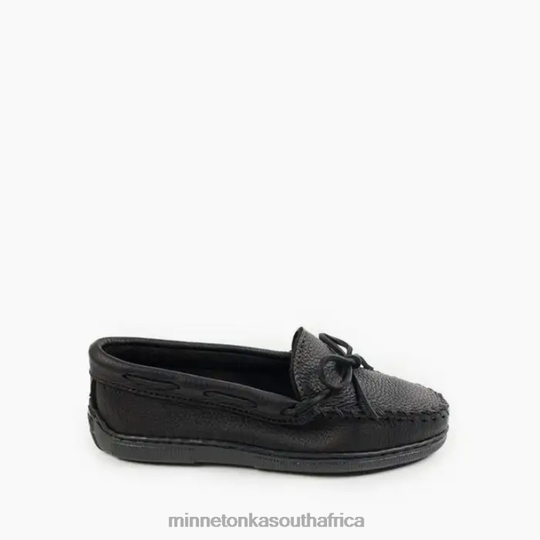 Minnetonka Footwear RNL6F107 Women Moosehide Classic Black