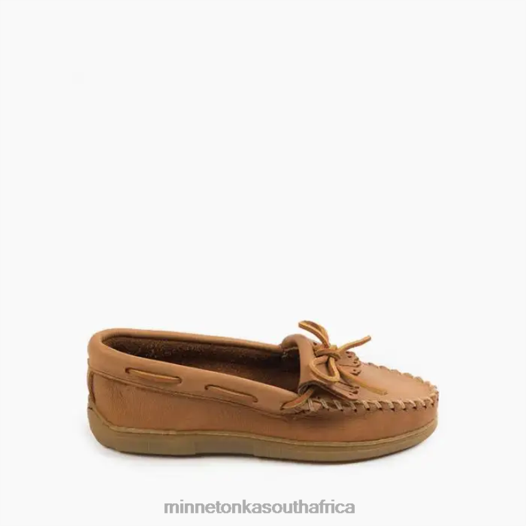 Minnetonka Footwear RNL6F114 Women Moosehide Kilty Natural