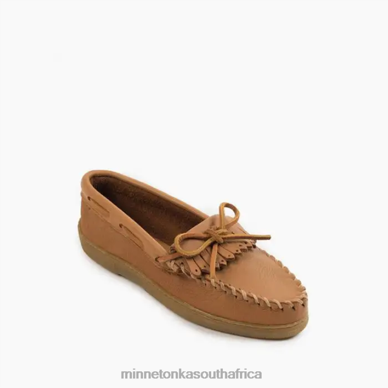 Minnetonka Footwear RNL6F114 Women Moosehide Kilty Natural