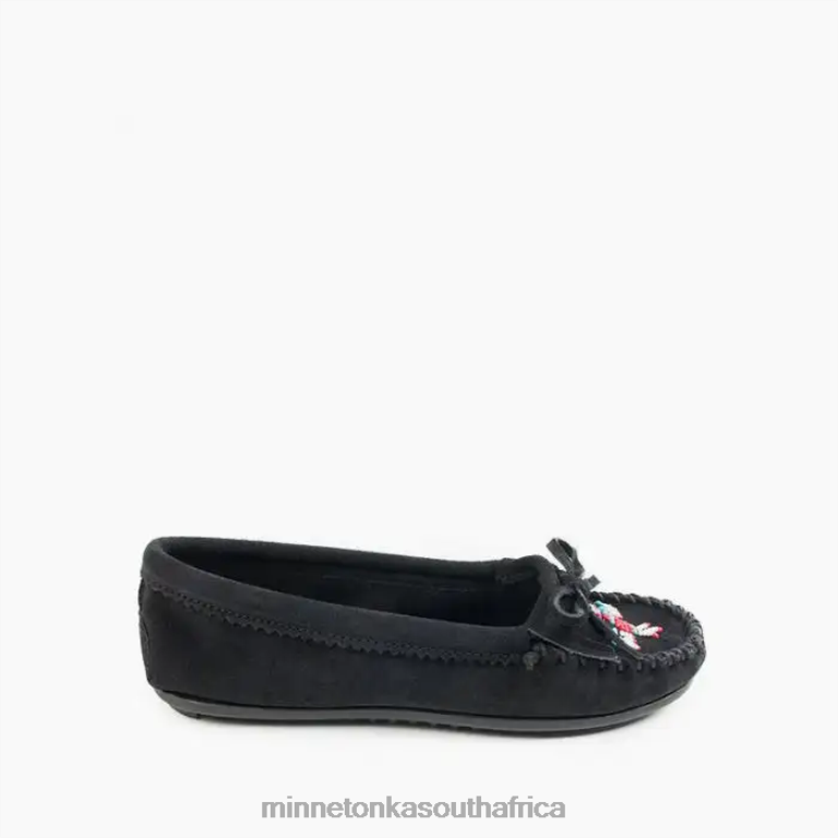Minnetonka Footwear RNL6F85 Women Thunderbird Moc Black