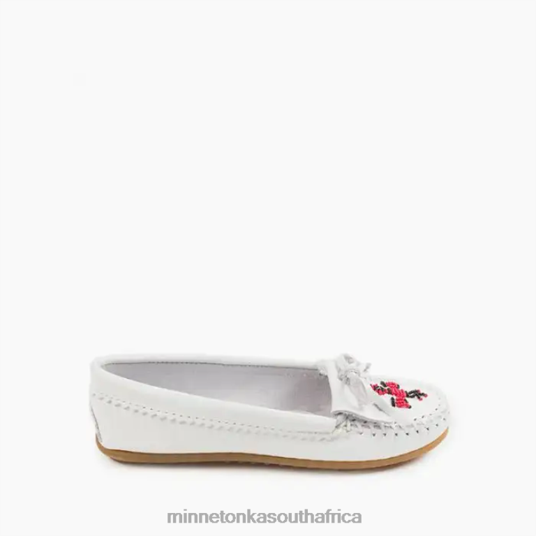 Minnetonka Footwear RNL6F90 Women Thunderbird Moc White