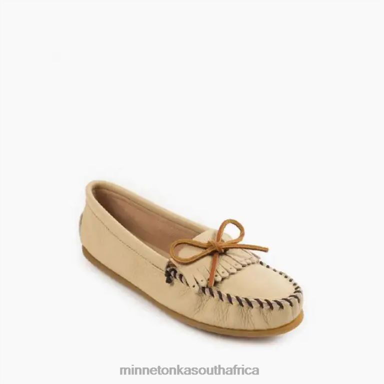 Minnetonka Footwear RNL6F96 Women Deerskin Kilty Champagne