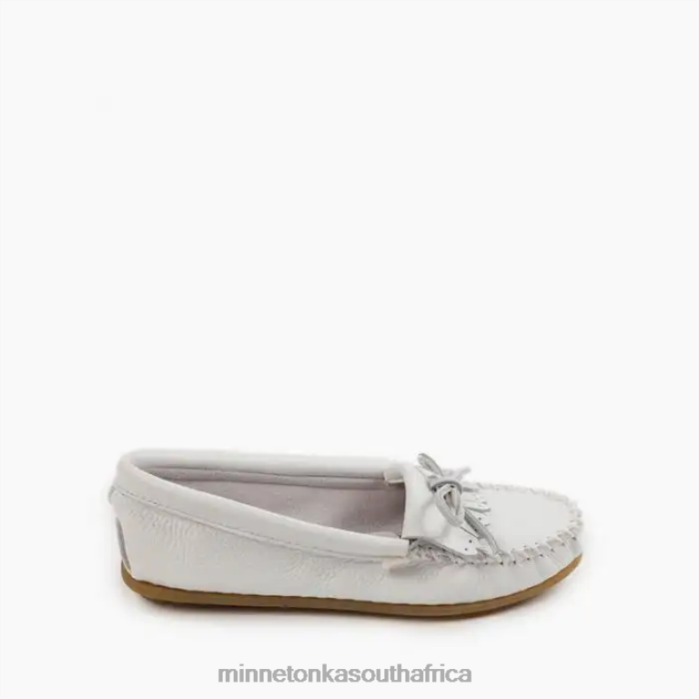 Minnetonka Footwear RNL6F98 Women Deerskin Kilty White